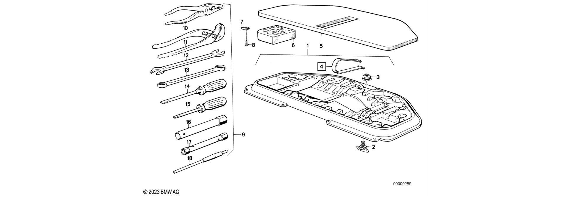 Holding strap exploded-view drawing